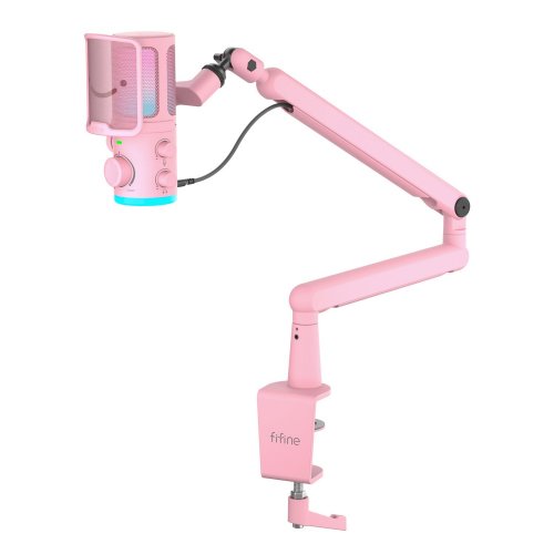 Купити Мікрофон Fifine TAM6 Pink - ціна в Києві, Львові, Вінниці, Хмельницькому, Франківську, Україні | інтернет-магазин TELEMART.UA фото