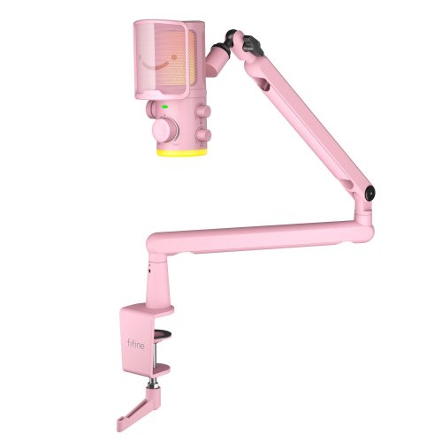 Купити Мікрофон Fifine TAM6 Pink - ціна в Києві, Львові, Вінниці, Хмельницькому, Франківську, Україні | інтернет-магазин TELEMART.UA фото