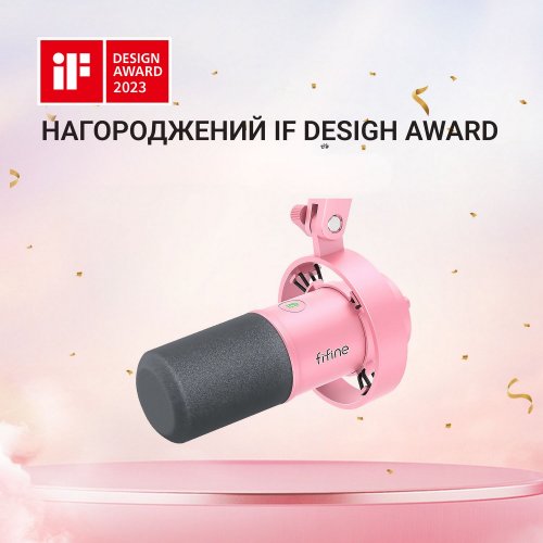 Купить Микрофон Fifine T688 Pink - цена в Харькове, Киеве, Днепре, Одессе
в интернет-магазине Telemart фото