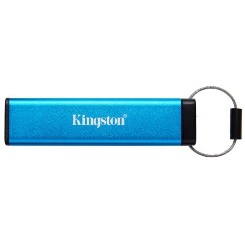 Купити Накопичувач Kingston IronKey Keypad 200 8GB USB 3.2 Type-C (IKKP200C/8GB) Blue - ціна в Києві, Львові, Вінниці, Хмельницькому, Франківську, Україні | інтернет-магазин TELEMART.UA фото