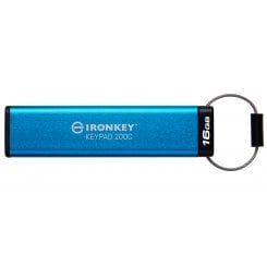 Накопитель Kingston IronKey Keypad 200 16GB USB 3.2 Type-C (IKKP200C/16GB) Blue