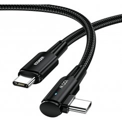 Кабель Essager Sunset Bend USB Type-C to USB Type-C 100W 1m (EXCTT1-CGWT01) Black