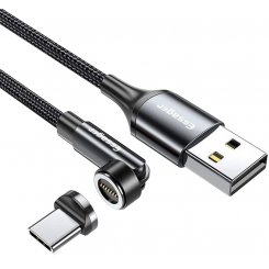 Кабель Essager Universal 540° Rotate Magnetic USB to USB Type-C 15W 1m (EXCCXT-WC0G) Gray