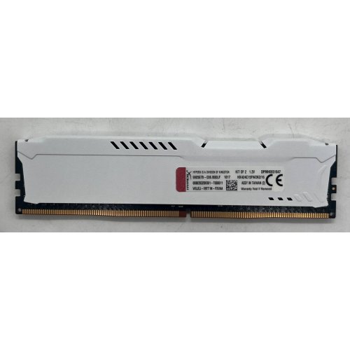 Озп Kingston DDR4 8GB 2400Mhz HyperX Fury White (HX424C15FW2/8) (Відновлено продавцем, 676775) купити з перевіркою сумісності: огляд, характеристики, ціна у Києві, Львові, Вінниці, Хмельницькому, Івано-Франківську, Україні | інтернет-магазин TELEMART.UA фото