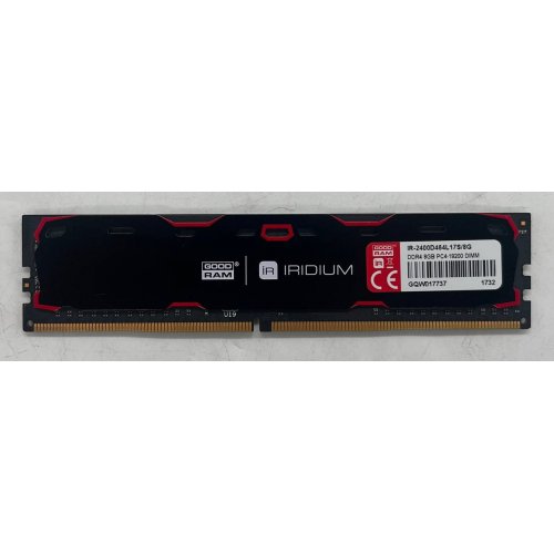 Купить Озу GoodRAM DDR4 8GB 2400Mhz IRDM Black (IR-2400D464L17S/8G) (Восстановлено продавцом, 676777) с проверкой совместимости: обзор, характеристики, цена в Киеве, Днепре, Одессе, Харькове, Украине | интернет-магазин TELEMART.UA фото