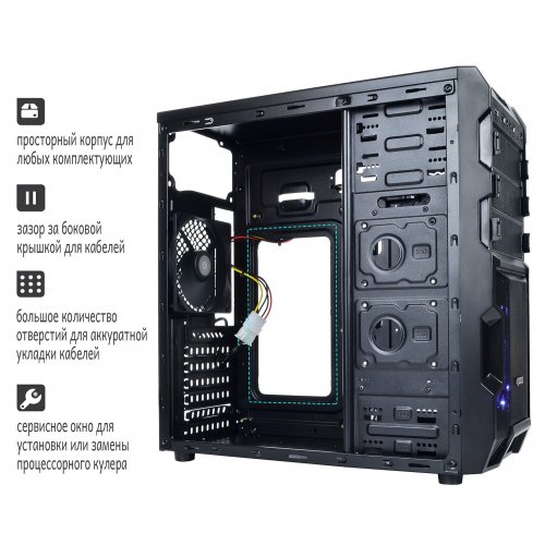 Купить Корпус QUBE QB932A без БП (QB932A_MBNU3) Black (Восстановлено продавцом, 676793) с проверкой совместимости: обзор, характеристики, цена в Киеве, Днепре, Одессе, Харькове, Украине | интернет-магазин TELEMART.UA фото