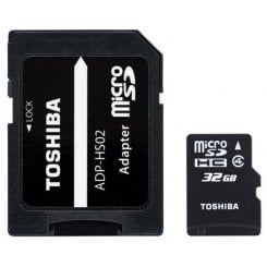 Карта пам'яті Toshiba microSDHC 32Gb Сlass 4 (с адаптером) (TNH-M102K0320M2)