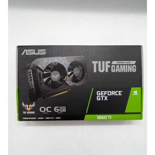 Купить Видеокарта Asus TUF GeForce GTX 1660 Ti Evo OC 6144MB (TUF-GTX1660TI-O6G-EVO-GAMING) (Восстановлено продавцом, 677077) с проверкой совместимости: обзор, характеристики, цена в Киеве, Днепре, Одессе, Харькове, Украине | интернет-магазин TELEMART.UA фото