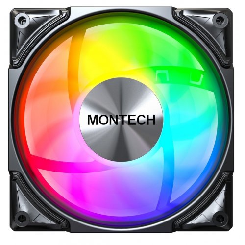 Купить Кулер для корпуса Montech Metal Pro 12 ARGB PWM Black с проверкой совместимости: обзор, характеристики, цена в Киеве, Днепре, Одессе, Харькове, Украине | интернет-магазин TELEMART.UA фото