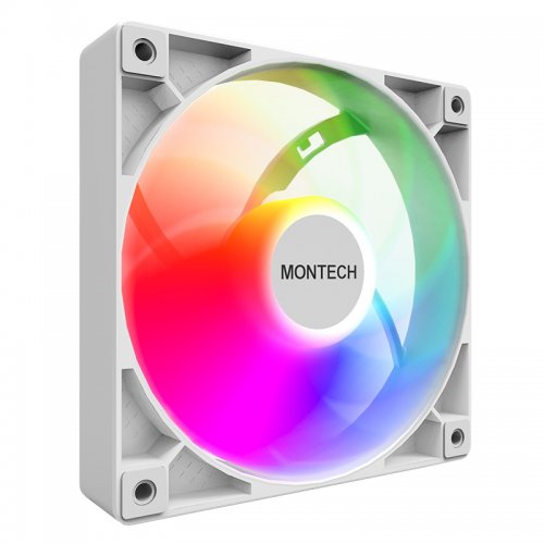 Купить Кулер для корпуса Montech GF120 ARGB PWM White с проверкой совместимости: обзор, характеристики, цена в Киеве, Днепре, Одессе, Харькове, Украине | интернет-магазин TELEMART.UA фото