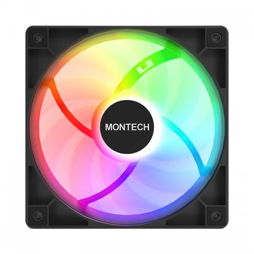 Купить Кулер для корпуса Montech GF120 ARGB PWM Black с проверкой совместимости: обзор, характеристики, цена в Киеве, Днепре, Одессе, Харькове, Украине | интернет-магазин TELEMART.UA фото