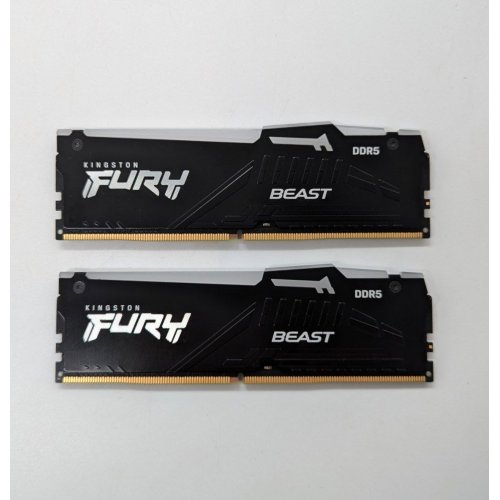 Купить Озу Kingston DDR5 16GB (2x8GB) 5600Mhz FURY Beast RGB (KF556C36BBEAK2-16) (Восстановлено продавцом, 677113) с проверкой совместимости: обзор, характеристики, цена в Киеве, Днепре, Одессе, Харькове, Украине | интернет-магазин TELEMART.UA фото