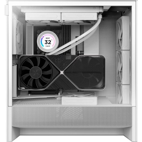 Купить Корпус NZXT H5 Flow без БП (CC-H52FW-01) White с проверкой совместимости: обзор, характеристики, цена в Киеве, Днепре, Одессе, Харькове, Украине | интернет-магазин TELEMART.UA фото