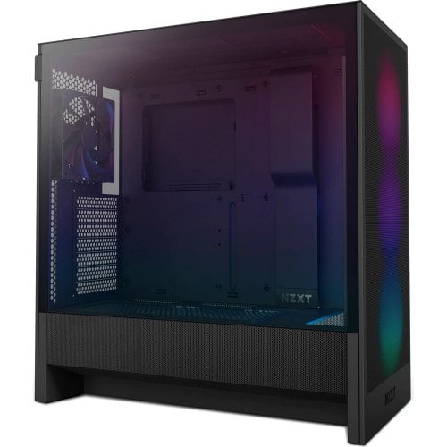 Купить Корпус NZXT H5 Flow RGB без БП (CC-H52FB-R1) Black с проверкой совместимости: обзор, характеристики, цена в Киеве, Днепре, Одессе, Харькове, Украине | интернет-магазин TELEMART.UA фото