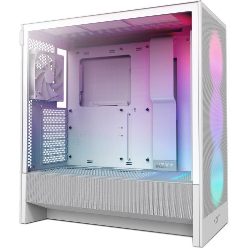 Купить Корпус NZXT H5 Flow RGB без БП (CC-H52FW-R1) White с проверкой совместимости: обзор, характеристики, цена в Киеве, Днепре, Одессе, Харькове, Украине | интернет-магазин TELEMART.UA фото