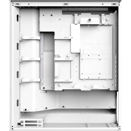 Корпус NZXT H7 Flow без БЖ (CM-H72FW-01) White купити з перевіркою сумісності: огляд, характеристики, ціна у Києві, Львові, Вінниці, Хмельницькому, Івано-Франківську, Україні | інтернет-магазин TELEMART.UA фото