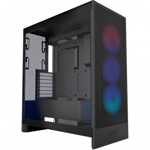 Купить Корпус NZXT H7 Flow RGB без БП (CM-H72FB-R1) Black с проверкой совместимости: обзор, характеристики, цена в Киеве, Днепре, Одессе, Харькове, Украине | интернет-магазин TELEMART.UA фото