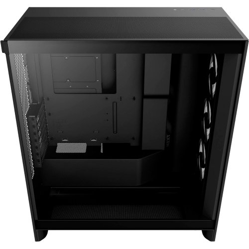 Корпус NZXT H7 Flow RGB без БЖ (CM-H72FB-R1) Black купити з перевіркою сумісності: огляд, характеристики, ціна у Києві, Львові, Вінниці, Хмельницькому, Івано-Франківську, Україні | інтернет-магазин TELEMART.UA фото