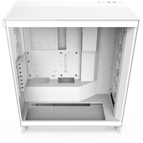 Корпус NZXT H7 Flow RGB без БЖ (CM-H72FW-R1) White купити з перевіркою сумісності: огляд, характеристики, ціна у Києві, Львові, Вінниці, Хмельницькому, Івано-Франківську, Україні | інтернет-магазин TELEMART.UA фото