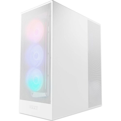 Корпус NZXT H7 Flow RGB без БЖ (CM-H72FW-R1) White купити з перевіркою сумісності: огляд, характеристики, ціна у Києві, Львові, Вінниці, Хмельницькому, Івано-Франківську, Україні | інтернет-магазин TELEMART.UA фото