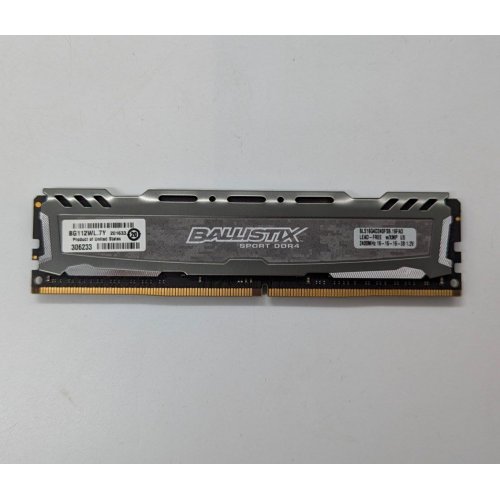 Купить Озу Crucial DDR4 16GB 2400Mhz Ballistix Sport (BLS16G4D240FSB) (Восстановлено продавцом, 677148) с проверкой совместимости: обзор, характеристики, цена в Киеве, Днепре, Одессе, Харькове, Украине | интернет-магазин TELEMART.UA фото