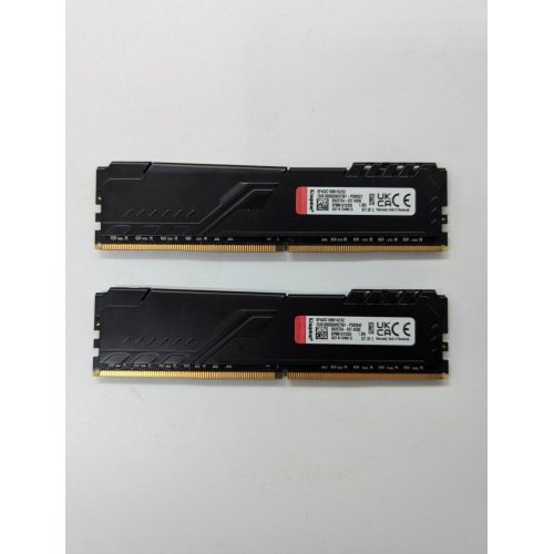 Купить Озу Kingston DDR4 32GB (2x16GB) 3200Mhz FURY Beast Black (KF432C16BB1K2/32) (Восстановлено продавцом, 677160) с проверкой совместимости: обзор, характеристики, цена в Киеве, Днепре, Одессе, Харькове, Украине | интернет-магазин TELEMART.UA фото