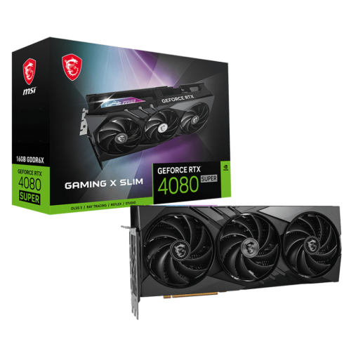 Уцінка відеокарта MSI GeForce RTX 4080 SUPER GAMING X SLIM 16384MB (RTX 4080 SUPER 16G GAMING X SLIM) (Сліди використання, 677182) купити з перевіркою сумісності: огляд, характеристики, ціна у Києві, Львові, Вінниці, Хмельницькому, Івано-Франківську, Україні | інтернет-магазин TELEMART.UA фото