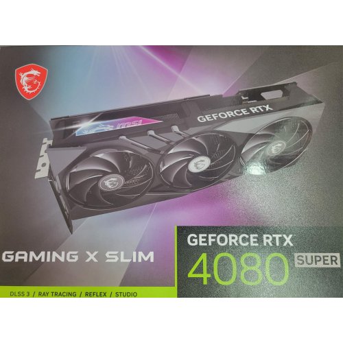 Купить Уценка видеокарта MSI GeForce RTX 4080 SUPER GAMING X SLIM 16384MB (RTX 4080 SUPER 16G GAMING X SLIM) (Следы использования, 677182) с проверкой совместимости: обзор, характеристики, цена в Киеве, Днепре, Одессе, Харькове, Украине | интернет-магазин TELEMART.UA фото