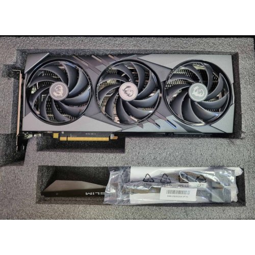 Уцінка відеокарта MSI GeForce RTX 4080 SUPER GAMING X SLIM 16384MB (RTX 4080 SUPER 16G GAMING X SLIM) (Сліди використання, 677182) купити з перевіркою сумісності: огляд, характеристики, ціна у Києві, Львові, Вінниці, Хмельницькому, Івано-Франківську, Україні | інтернет-магазин TELEMART.UA фото