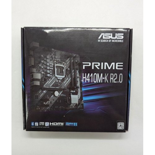 Купить Материнская плата Asus PRIME H410M-K R2.0 (s1200, Intel H410) (Восстановлено продавцом, 677196) с проверкой совместимости: обзор, характеристики, цена в Киеве, Днепре, Одессе, Харькове, Украине | интернет-магазин TELEMART.UA фото