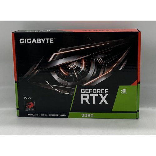 Купить Видеокарта Gigabyte GeForce RTX 2060 D6 6144MB (GV-N2060D6-6GD) (Восстановлено продавцом, 677403) с проверкой совместимости: обзор, характеристики, цена в Киеве, Днепре, Одессе, Харькове, Украине | интернет-магазин TELEMART.UA фото