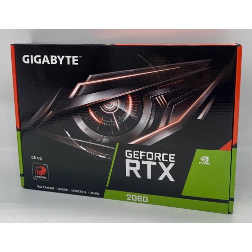 Купить Видеокарта Gigabyte GeForce RTX 2060 D6 6144MB (GV-N2060D6-6GD) (Восстановлено продавцом, 677408) с проверкой совместимости: обзор, характеристики, цена в Киеве, Днепре, Одессе, Харькове, Украине | интернет-магазин TELEMART.UA фото