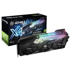 Видеокарта Inno3D GeForce RTX 3090 ICHILL X4 24576MB (C30904-246XX-1880VA36) (Восстановлено продавцом, 677410)