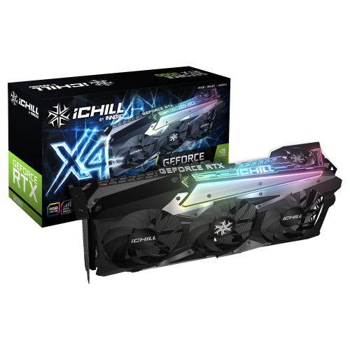 Купить Видеокарта Inno3D GeForce RTX 3090 ICHILL X4 24576MB (C30904-246XX-1880VA36) (Восстановлено продавцом, 677410) с проверкой совместимости: обзор, характеристики, цена в Киеве, Днепре, Одессе, Харькове, Украине | интернет-магазин TELEMART.UA фото