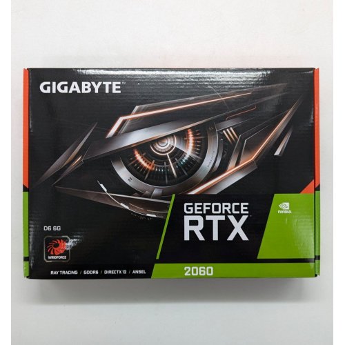 Купить Видеокарта Gigabyte GeForce RTX 2060 D6 6144MB (GV-N2060D6-6GD) (Восстановлено продавцом, 677428) с проверкой совместимости: обзор, характеристики, цена в Киеве, Днепре, Одессе, Харькове, Украине | интернет-магазин TELEMART.UA фото