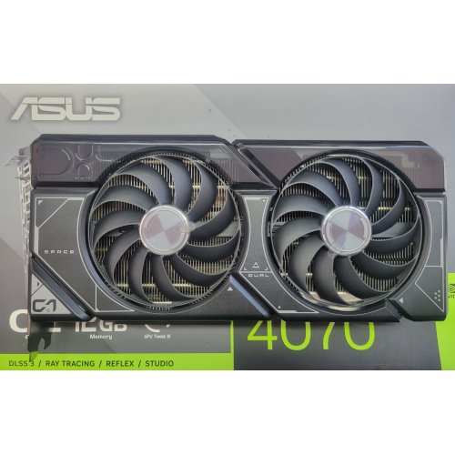 Уцінка відеокарта Asus Dual GeForce RTX 4070 OC 12288MB (DUAL-RTX4070-O12G) (Сліди використання, 677496) купити з перевіркою сумісності: огляд, характеристики, ціна у Києві, Львові, Вінниці, Хмельницькому, Івано-Франківську, Україні | інтернет-магазин TELEMART.UA фото