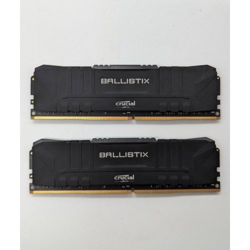 Озп Crucial DDR4 16GB (2x8GB) 3200Mhz Ballistix Black (BL2K8G32C16U4B) (Відновлено продавцем, 677534) купити з перевіркою сумісності: огляд, характеристики, ціна у Києві, Львові, Вінниці, Хмельницькому, Івано-Франківську, Україні | інтернет-магазин TELEMART.UA фото