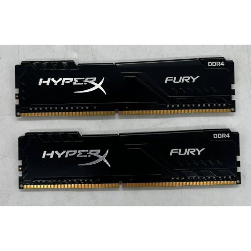 Озп HyperX DDR4 16GB (2x8GB) 3600Mhz Fury Black (HX436C17FB3K2/16) (Відновлено продавцем, 677535) купити з перевіркою сумісності: огляд, характеристики, ціна у Києві, Львові, Вінниці, Хмельницькому, Івано-Франківську, Україні | інтернет-магазин TELEMART.UA фото