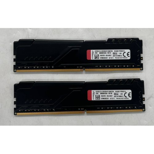 Купить Озу HyperX DDR4 16GB (2x8GB) 3600Mhz Fury Black (HX436C17FB3K2/16) (Восстановлено продавцом, 677535) с проверкой совместимости: обзор, характеристики, цена в Киеве, Днепре, Одессе, Харькове, Украине | интернет-магазин TELEMART.UA фото