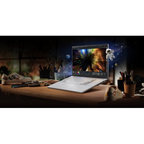 Купити Ноутбук Asus Vivobook Pro 15 OLED N6506MV-MA016X (90NB12Y2-M000R0) Cool Silver - ціна в Києві, Львові, Вінниці, Хмельницькому, Франківську, Україні | інтернет-магазин TELEMART.UA фото