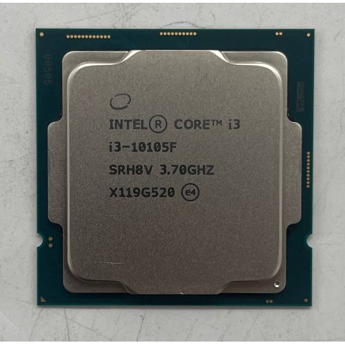 Процесор Intel Core i3-10105F 3.7(4.4)GHz 6MB s1200 Tray (CM8070104291323) (Відновлено продавцем, 677709) купити з перевіркою сумісності: огляд, характеристики, ціна у Києві, Львові, Вінниці, Хмельницькому, Івано-Франківську, Україні | інтернет-магазин TELEMART.UA фото