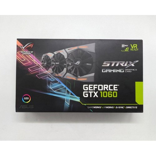 Відеокарта Asus ROG GeForce GTX 1060 STRIX OC 6144MB (STRIX-GTX1060-O6G-GAMING) (Відновлено продавцем, 677758) купити з перевіркою сумісності: огляд, характеристики, ціна у Києві, Львові, Вінниці, Хмельницькому, Івано-Франківську, Україні | інтернет-магазин TELEMART.UA фото