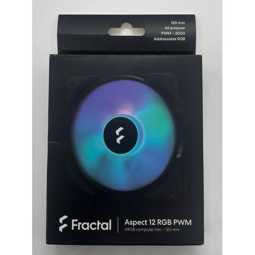 Кулер для корпуса Fractal Design Aspect 12 RGB PWM (FD-F-AS1-1205) Black (Відновлено продавцем, 677771) купити з перевіркою сумісності: огляд, характеристики, ціна у Києві, Львові, Вінниці, Хмельницькому, Івано-Франківську, Україні | інтернет-магазин TELEMART.UA фото