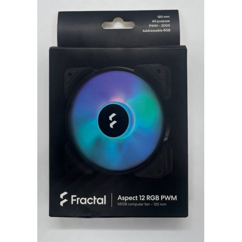 Кулер для корпуса Fractal Design Aspect 12 RGB PWM (FD-F-AS1-1205) Black (Відновлено продавцем, 677794) купити з перевіркою сумісності: огляд, характеристики, ціна у Києві, Львові, Вінниці, Хмельницькому, Івано-Франківську, Україні | інтернет-магазин TELEMART.UA фото