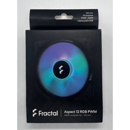 Кулер для корпуса Fractal Design Aspect 12 RGB PWM (FD-F-AS1-1205) Black (Відновлено продавцем, 677806) купити з перевіркою сумісності: огляд, характеристики, ціна у Києві, Львові, Вінниці, Хмельницькому, Івано-Франківську, Україні | інтернет-магазин TELEMART.UA фото