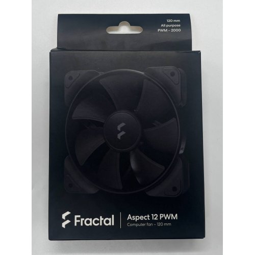 Кулер для корпуса Fractal Design Aspect 12 PWM (FD-F-AS1-1203) Black (Відновлено продавцем, 677814) купити з перевіркою сумісності: огляд, характеристики, ціна у Києві, Львові, Вінниці, Хмельницькому, Івано-Франківську, Україні | інтернет-магазин TELEMART.UA фото