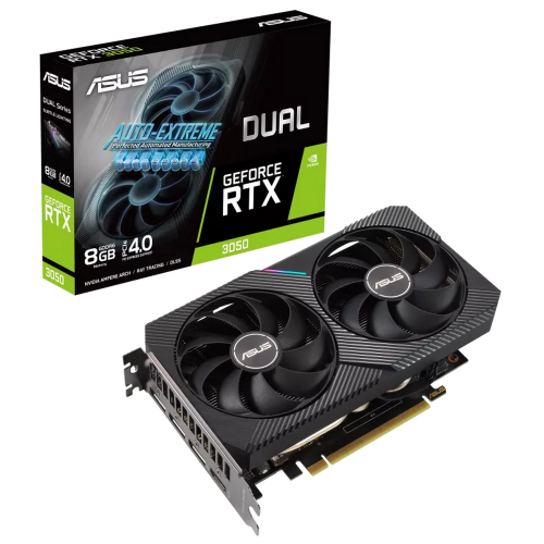 Купить Видеокарта Asus Dual GeForce RTX 3050 8192MB (DUAL-RTX3050-8G) (Восстановлено продавцом, 677818) с проверкой совместимости: обзор, характеристики, цена в Киеве, Днепре, Одессе, Харькове, Украине | интернет-магазин TELEMART.UA фото