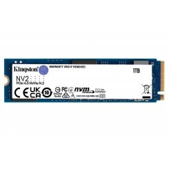 Ssd-диск Kingston NV2 3D NAND 1TB M.2 (2280 PCI-E) NVMe x4 (SNV2S/1000G) (Восстановлено продавцом, 677827)