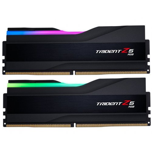 Купить Озу G.Skill DDR5 64GB (2x32GB) 6400Mhz Trident Z5 RGB (F5-6400J3239G32GX2-TZ5RK) (Восстановлено продавцом, 677828) с проверкой совместимости: обзор, характеристики, цена в Киеве, Днепре, Одессе, Харькове, Украине | интернет-магазин TELEMART.UA фото