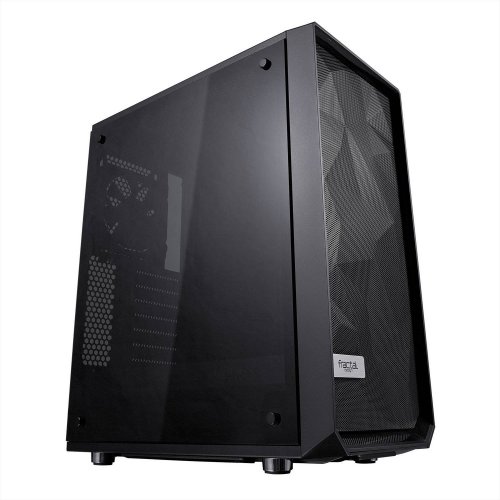 Корпус Fractal Design Meshify C без БЖ (FD-CA-MESH-C-BKO-TG) Black (Відновлено продавцем, 677881) купити з перевіркою сумісності: огляд, характеристики, ціна у Києві, Львові, Вінниці, Хмельницькому, Івано-Франківську, Україні | інтернет-магазин TELEMART.UA фото